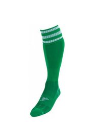 Precision Childrens/Kids Pro Football Socks (Green/White) - Green/White