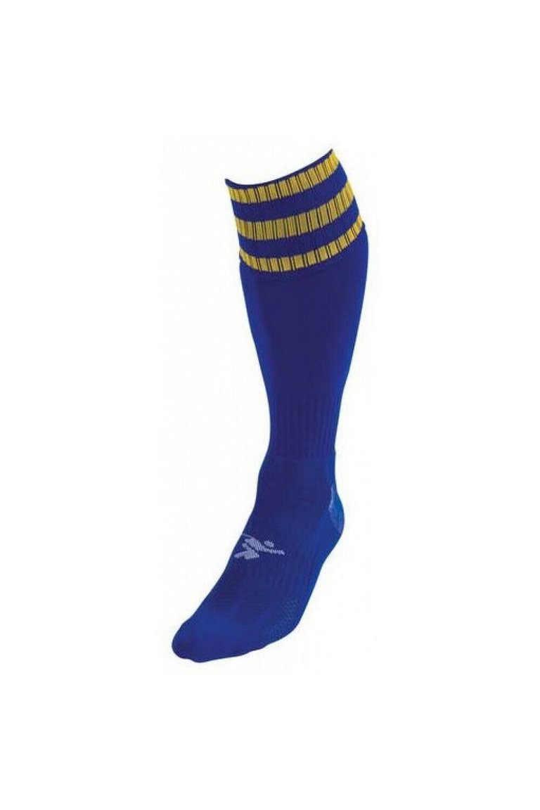 Precision Childrens/Kids Pro Football Socks (Royal Blue/Gold) - Royal Blue/Gold