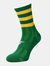 Precision Childrens/Kids Pro Hooped Football Socks (Green/Gold) - Green/Gold