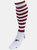 Precision Childrens/Kids Pro Hooped Football Socks (White/Maroon) - White/Maroon
