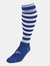 Precision Childrens/Kids Pro Hooped Football Socks - Royal Blue/White