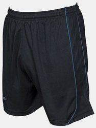 Precision Unisex Adult Mestalla Shorts (Black/Azure) - Black/Azure
