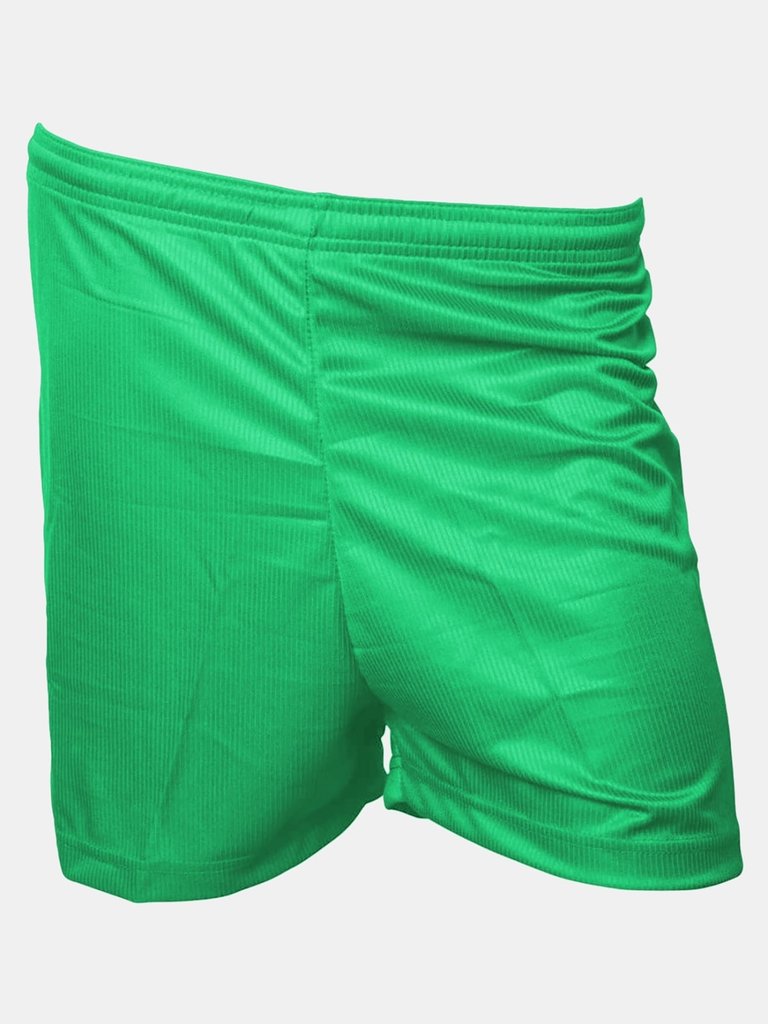 Precision Unisex Adult Micro-Stripe Football Shorts (Green) - Green