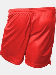 Precision Unisex Adult Micro-Stripe Football Shorts (Red)