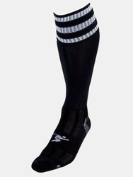 Precision Unisex Adult Pro Football Socks (Black/White) - Black/White