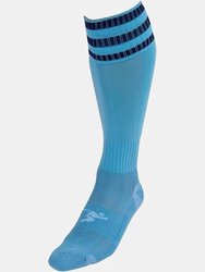 Precision Unisex Adult Pro Football Socks (Sky Blue/Navy) - Sky Blue/Navy
