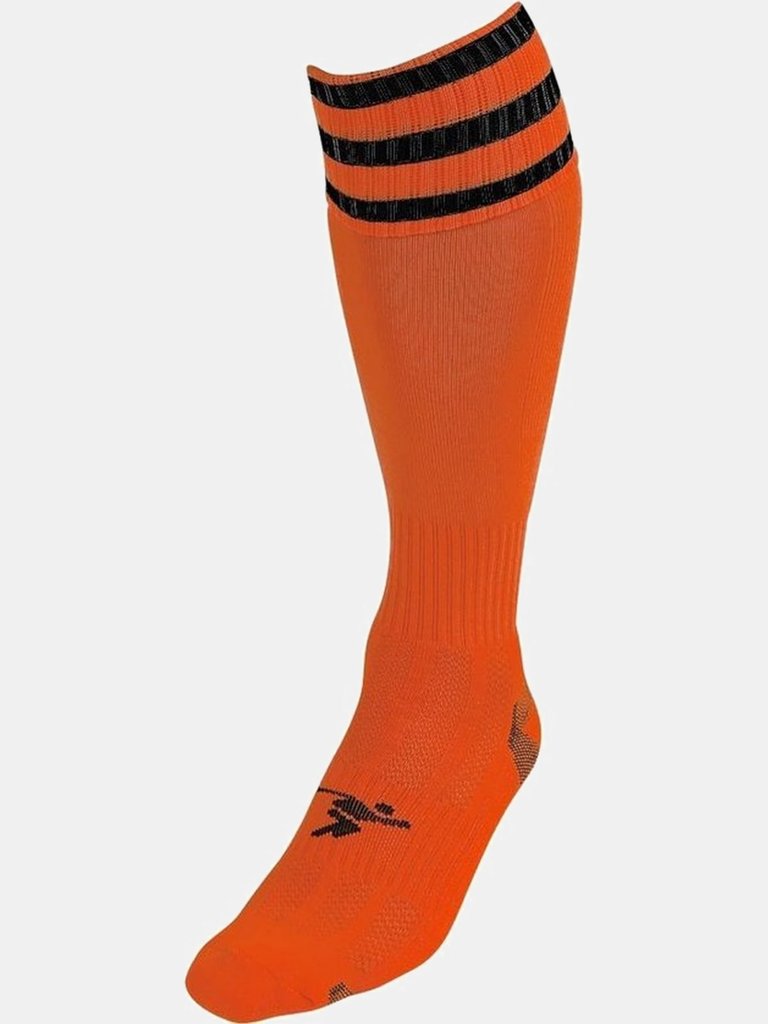 Precision Unisex Adult Pro Football Socks (Tangerine/Black) - Tangerine/Black