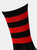 Precision Unisex Adult Pro Hooped Football Socks (Black/Red)