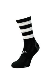 Precision Unisex Adult Pro Hooped Football Socks (Black/White) - Black/White