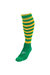 Precision Unisex Adult Pro Hooped Football Socks (Green/Gold) - Green/Gold