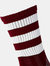 Precision Unisex Adult Pro Hooped Football Socks (Maroon/White)