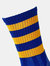 Precision Unisex Adult Pro Hooped Football Socks (Royal Blue/Amber Glow)