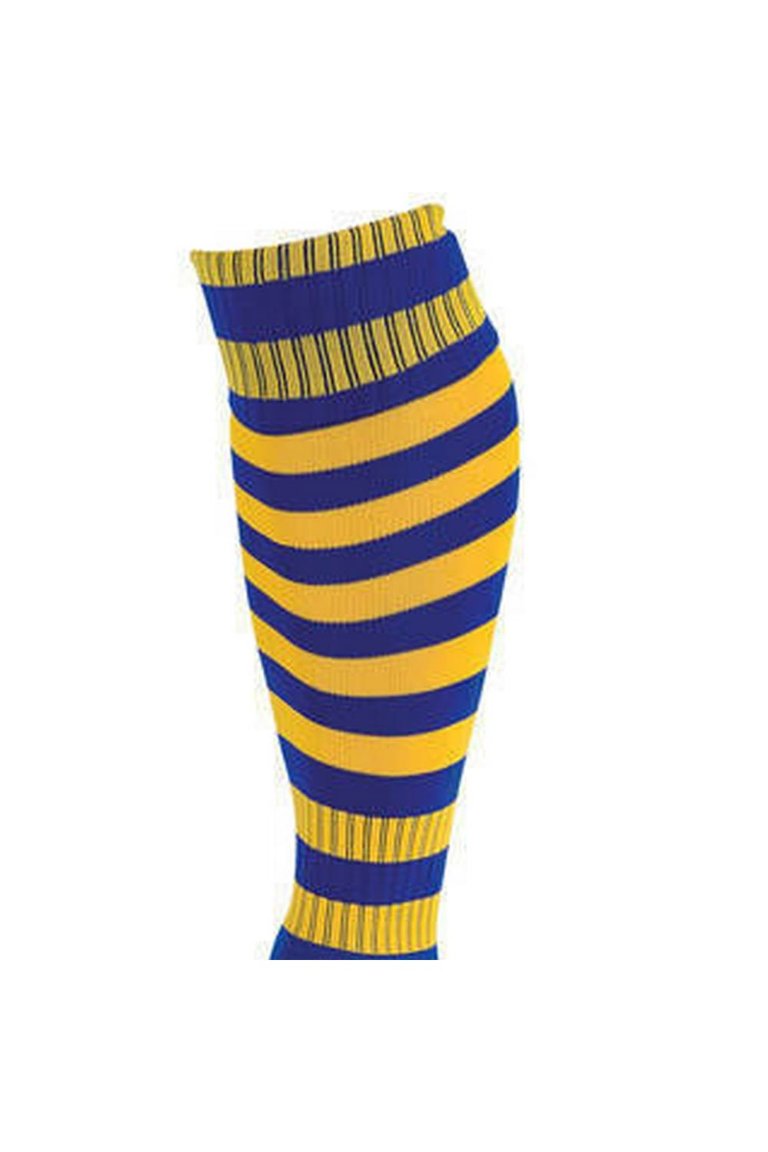 Precision Unisex Adult Pro Hooped Football Socks (Royal Blue/Gold)