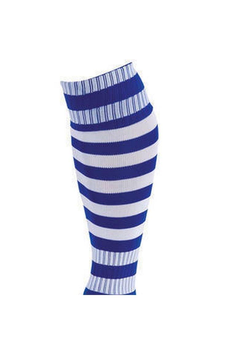 Precision Unisex Adult Pro Hooped Football Socks (Royal Blue/White)