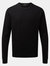 Adults Unisex Cotton Rich Crew Neck Sweater - Black - Black