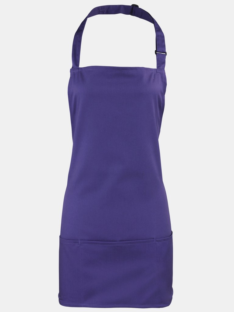 Colours 2-In-1 Apron / Workwear (Purple) (One Size) - Purple