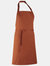 Colours Bib Apron/Workwear (Pack of 2) - Chestnut