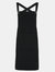 Cross Back Barista Bib Apron - Black - Black