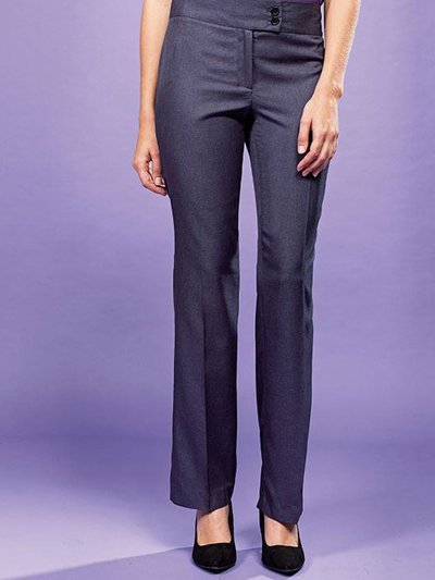Premier Iris Ladies/Womens Straight Leg Formal Trouser / Workwear - Black Heather product