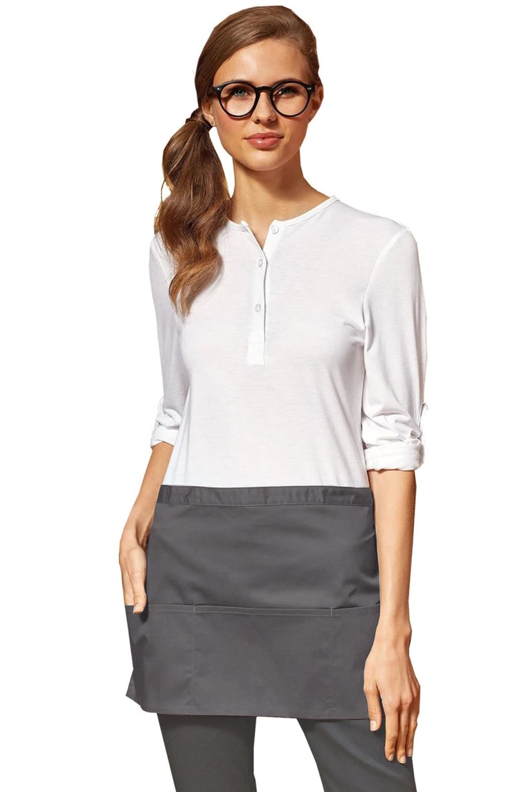 Ladies/Womens Colors 3 Pocket Apron / Workwear (Dark Grey) (One Size)