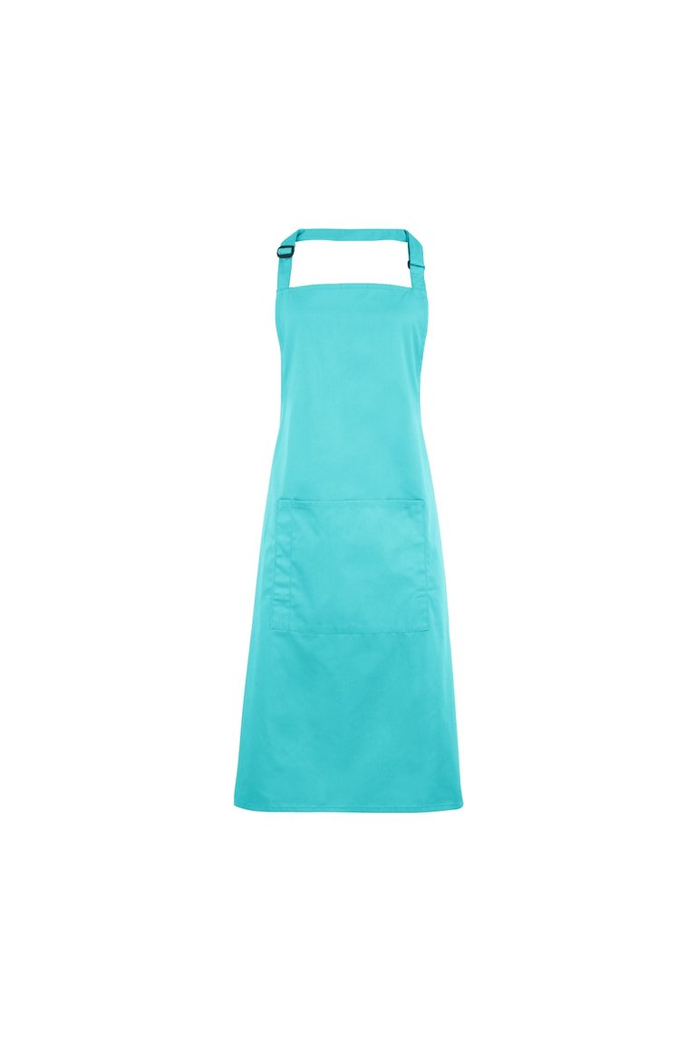 Ladies/Womens Colours Bip Apron With Pocket / Workwear - One Size - Duck Egg - Duck Egg