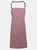 Ladies/Womens Colours Bip Apron With Pocket / Workwear - Rose