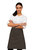 Ladies/Womens Mid-Length Apron (Brown) (One Size)