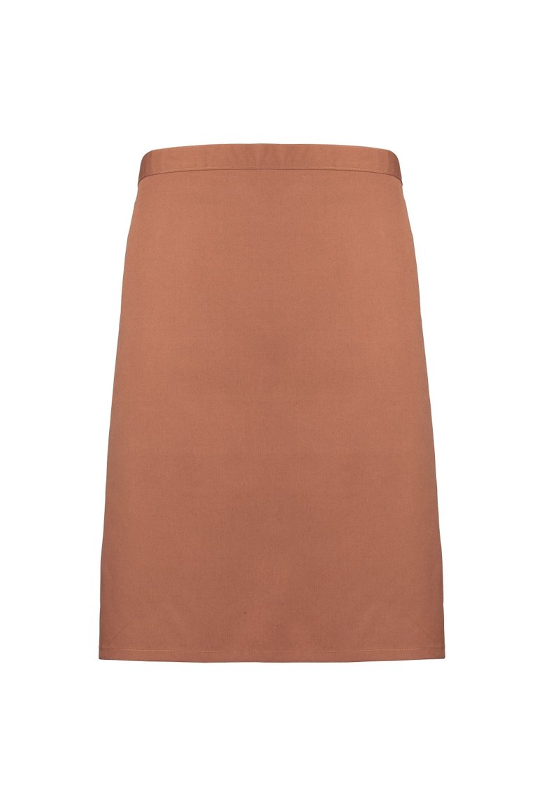 Ladies/Womens Mid-Length Apron (Chestnut) (One Size) - Chestnut