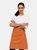 Ladies/Womens Mid-Length Apron (Orange) (One Size)