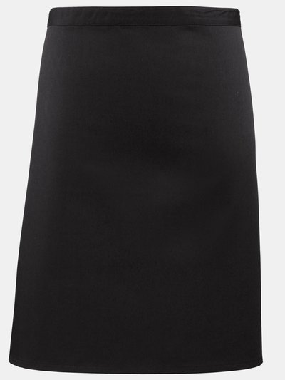 Premier Ladies/Womens Mid-Length Apron (Pack of 2) (Black) (One Size) product