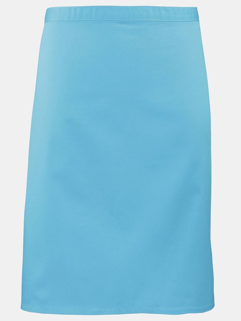 Ladies/Womens Mid-Length Apron (Pack of 2) (Turquoise) (One Size) - Turquoise