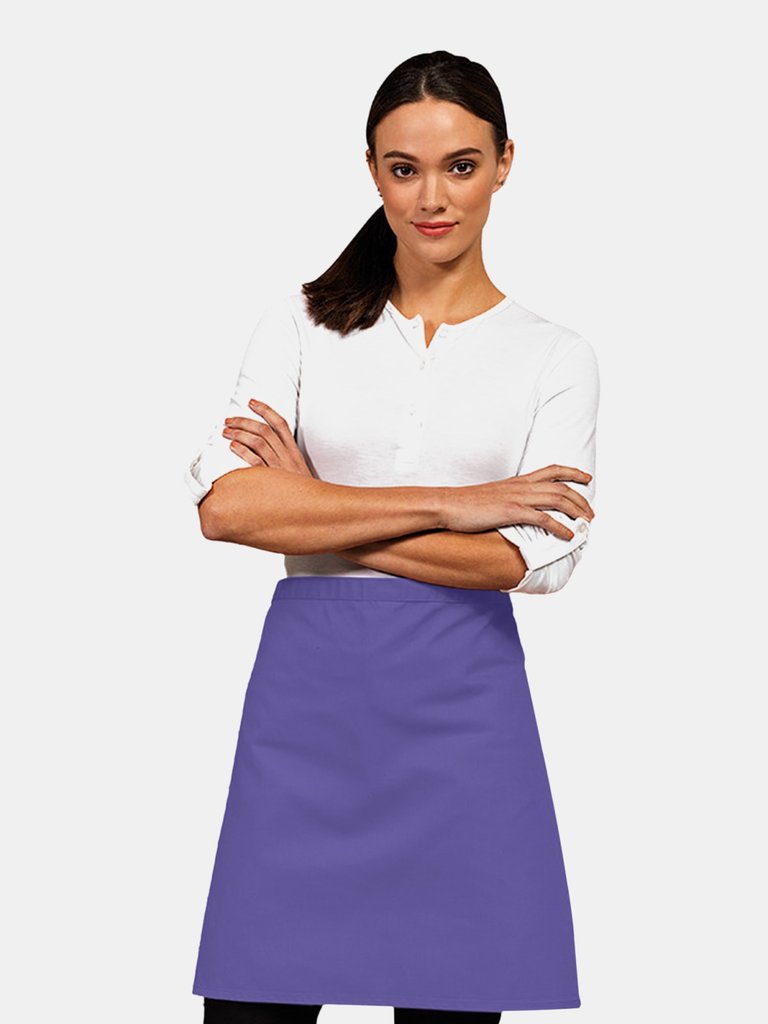 Ladies/Womens Mid-Length Apron (Purple) (One Size)