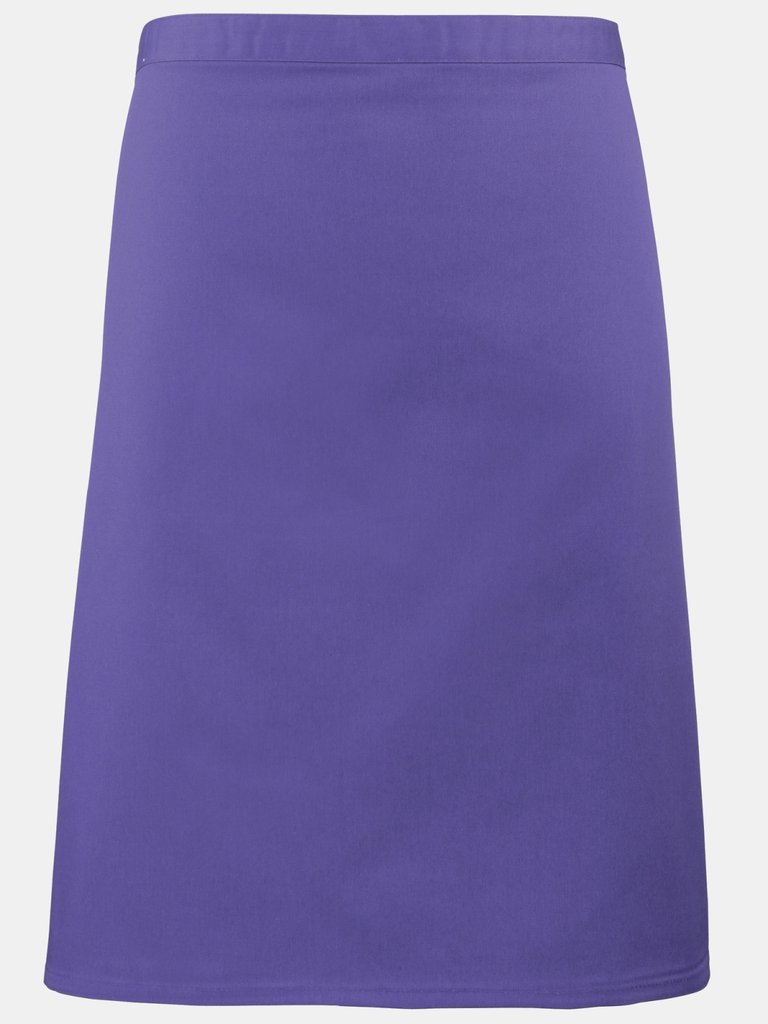 Ladies/Womens Mid-Length Apron (Purple) (One Size) - Purple