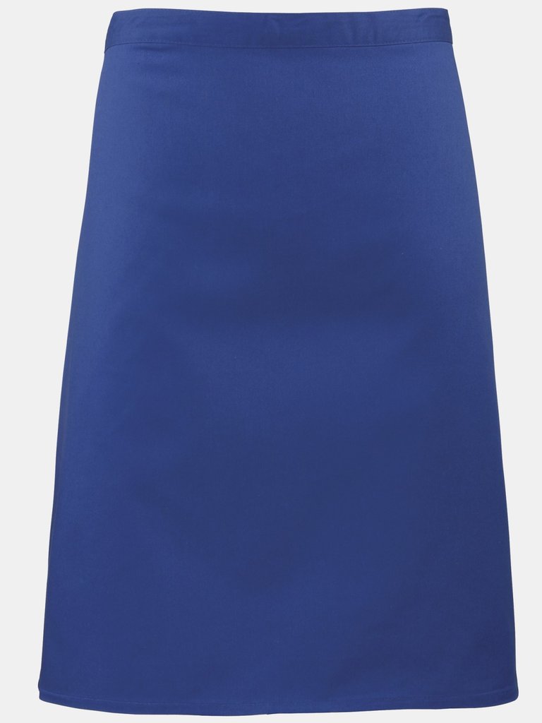 Ladies/Womens Mid-Length Apron (Royal) (One Size) - Royal