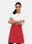 Ladies/Womens Mid-Length Apron (Strawberry Red) (One Size)