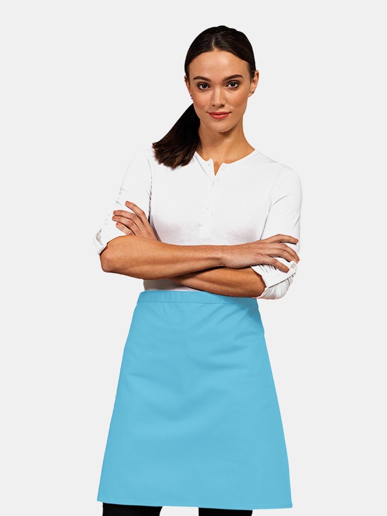 Ladies/Womens Mid-Length Apron (Turquoise) (One Size)