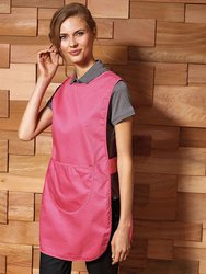 Ladies/Womens Pocket Tabard/Workwear Aprons - Fuchsia