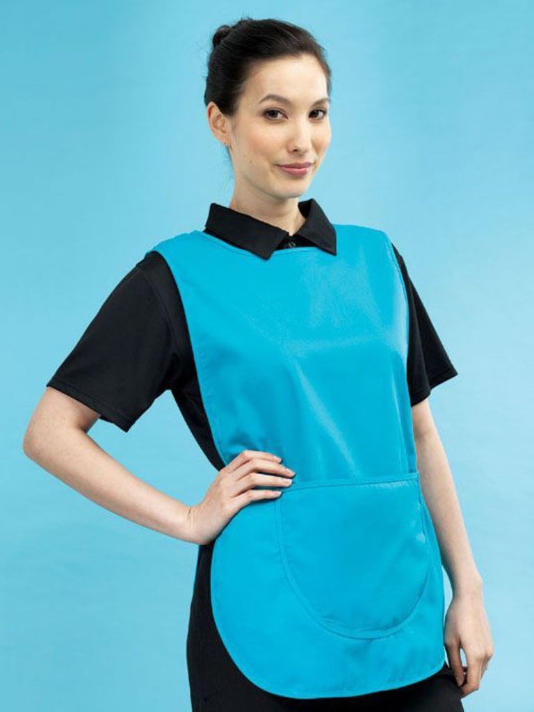 Ladies/Womens Pocket Tabard/Workwear Aprons - Turquoise