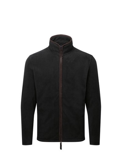 Premier Mens Artisan Fleece Jacket - Black/Brown product