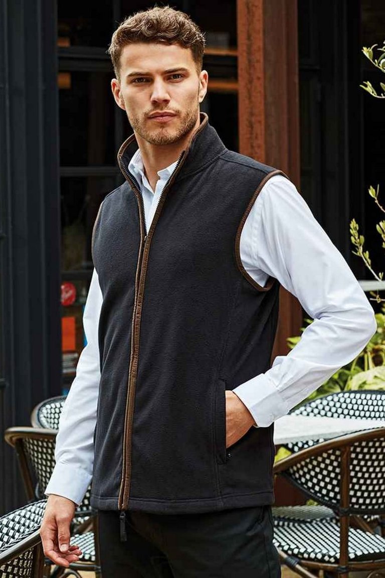 Mens Artisan Fleece Oversized Vest