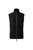 Mens Artisan Fleece Oversized Vest - Black/Brown