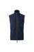 Mens Artisan Fleece Vest - Navy/Brown