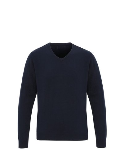 Premier Mens Essential Acrylic V-Neck Sweater - Navy product