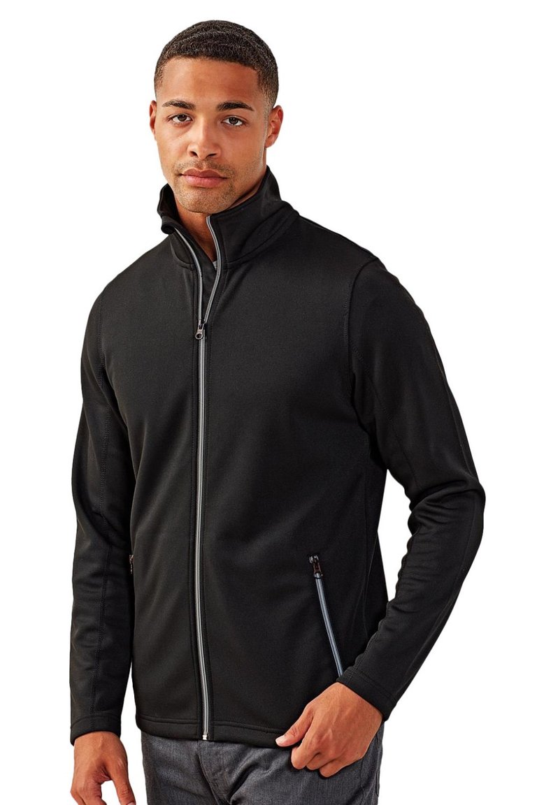 Mens Sustainable Sweat Jacket - Black - Black