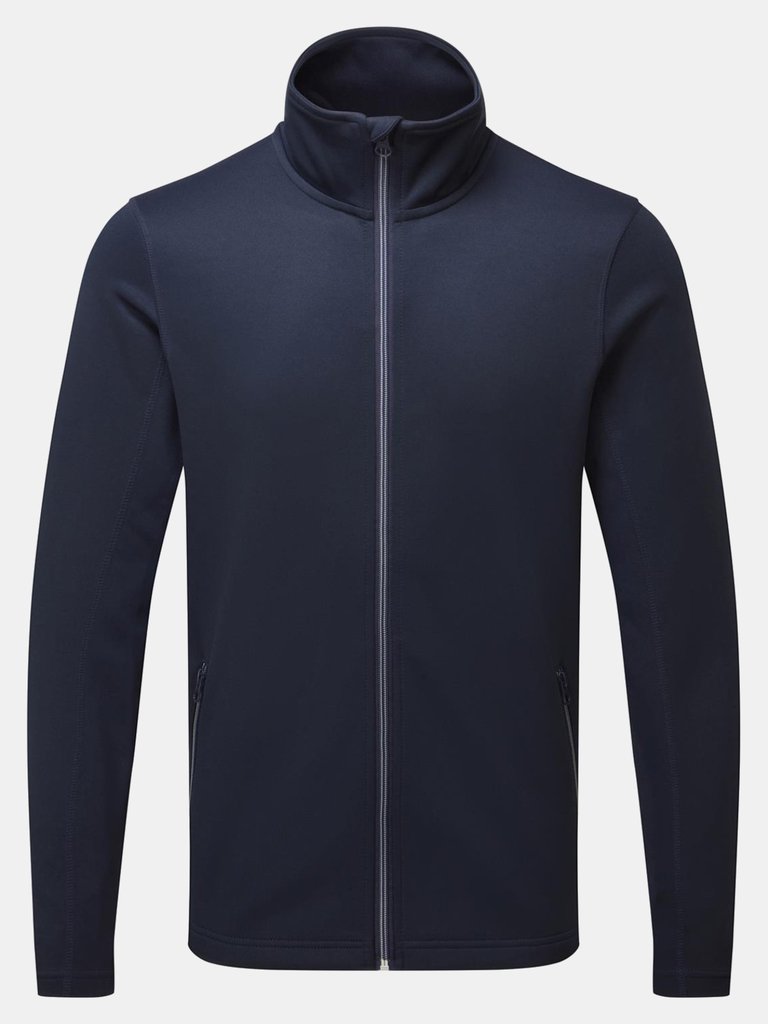 Mens Sustainable Sweat Jacket - French Navy - French Navy