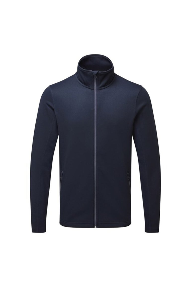 Mens Sustainable Zipped Jacket - French Navy - French Navy