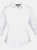 Premier 3/4 Sleeve Poplin Blouse / Plain Work Shirt (White) - White