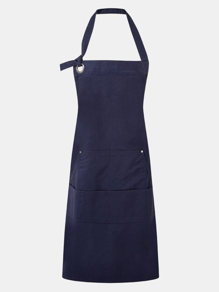 Premier Calibre Heavy Canvas Pocket Apron (Navy) (One Size) (One Size) - Navy