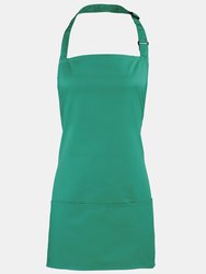 Premier Colours 2-in-1 Apron / Workwear (Pack of 2) (Emerald) (One Size) (One Size) - Emerald
