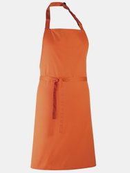 Premier Colours Bib Apron/Workwear (Orange) (One Size) (One Size) - Orange